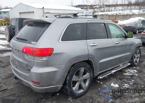 2014 Jeep Grand Cherokee Overland z USA, uszkodzony, nr VIN 1C4RJFCGXEC219926